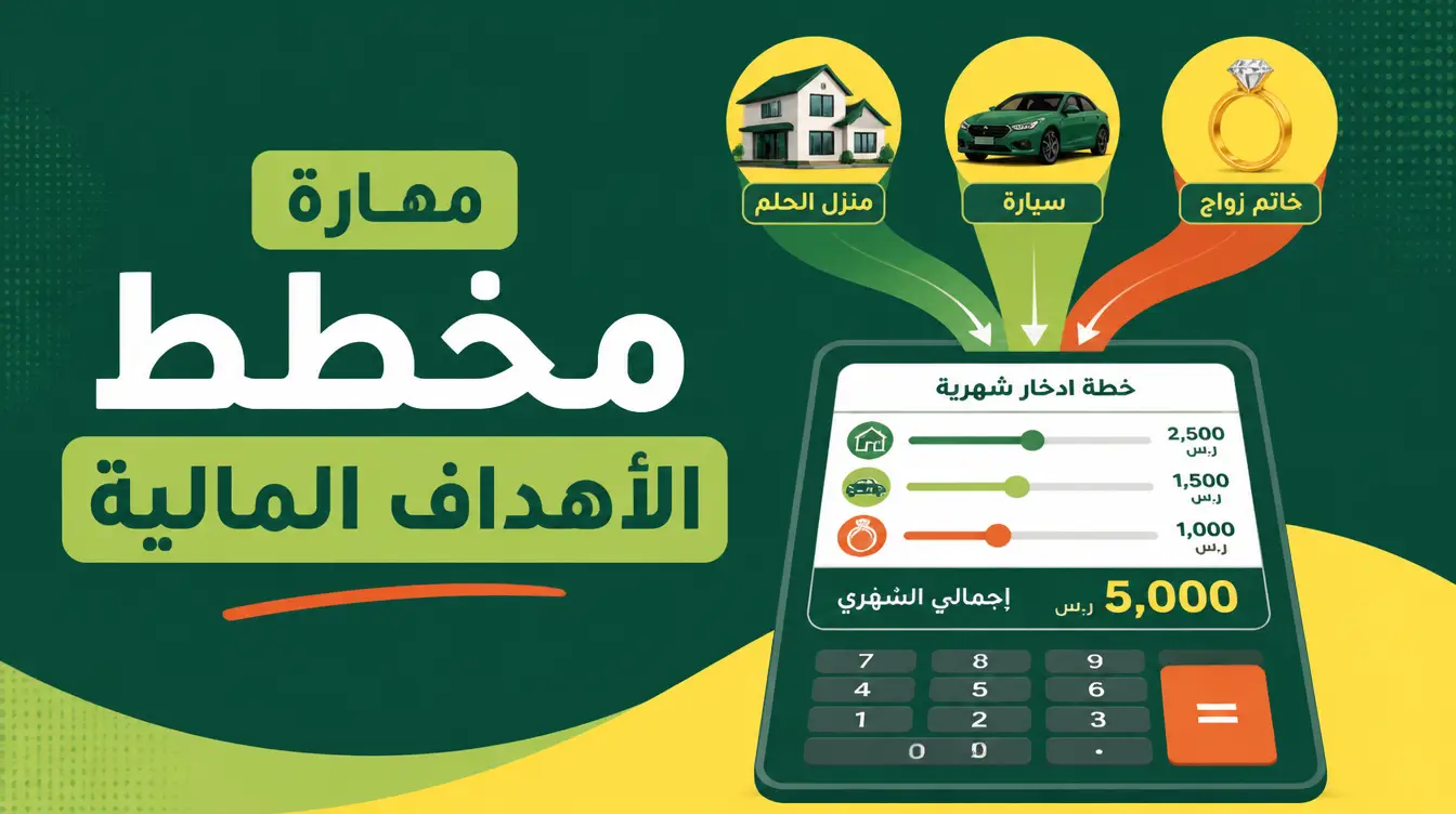 مهارة مخطط الأهداف المالية: حوّل أي هدف مالي إلى حاسبة تفاعلية