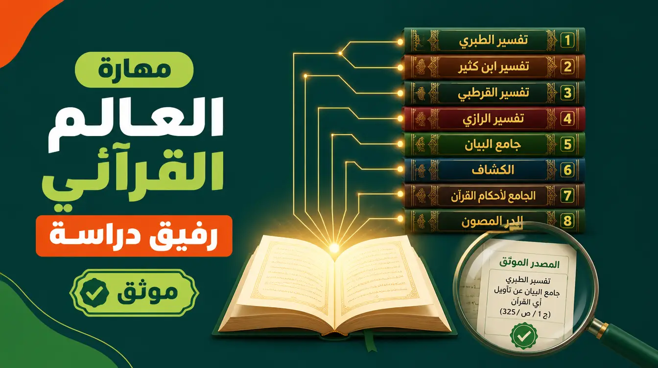 مهارة العالم القرآني: رفيق دراسة موثّق يحترم المصادر