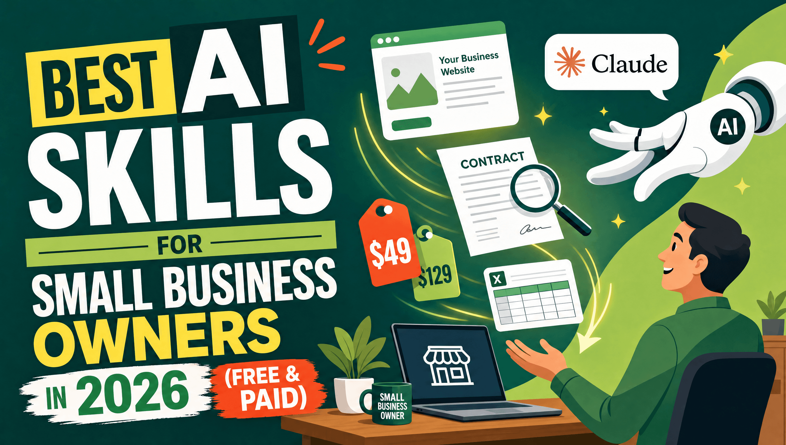 Best AI Skills for Small Business Owners in 2026 (Free & Paid)