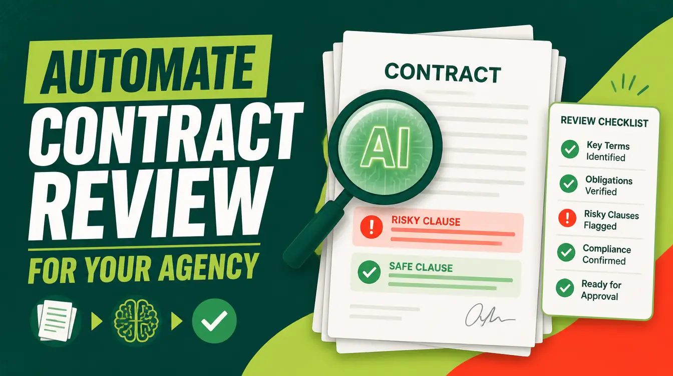 How to Automate Contract Review for Your Agency