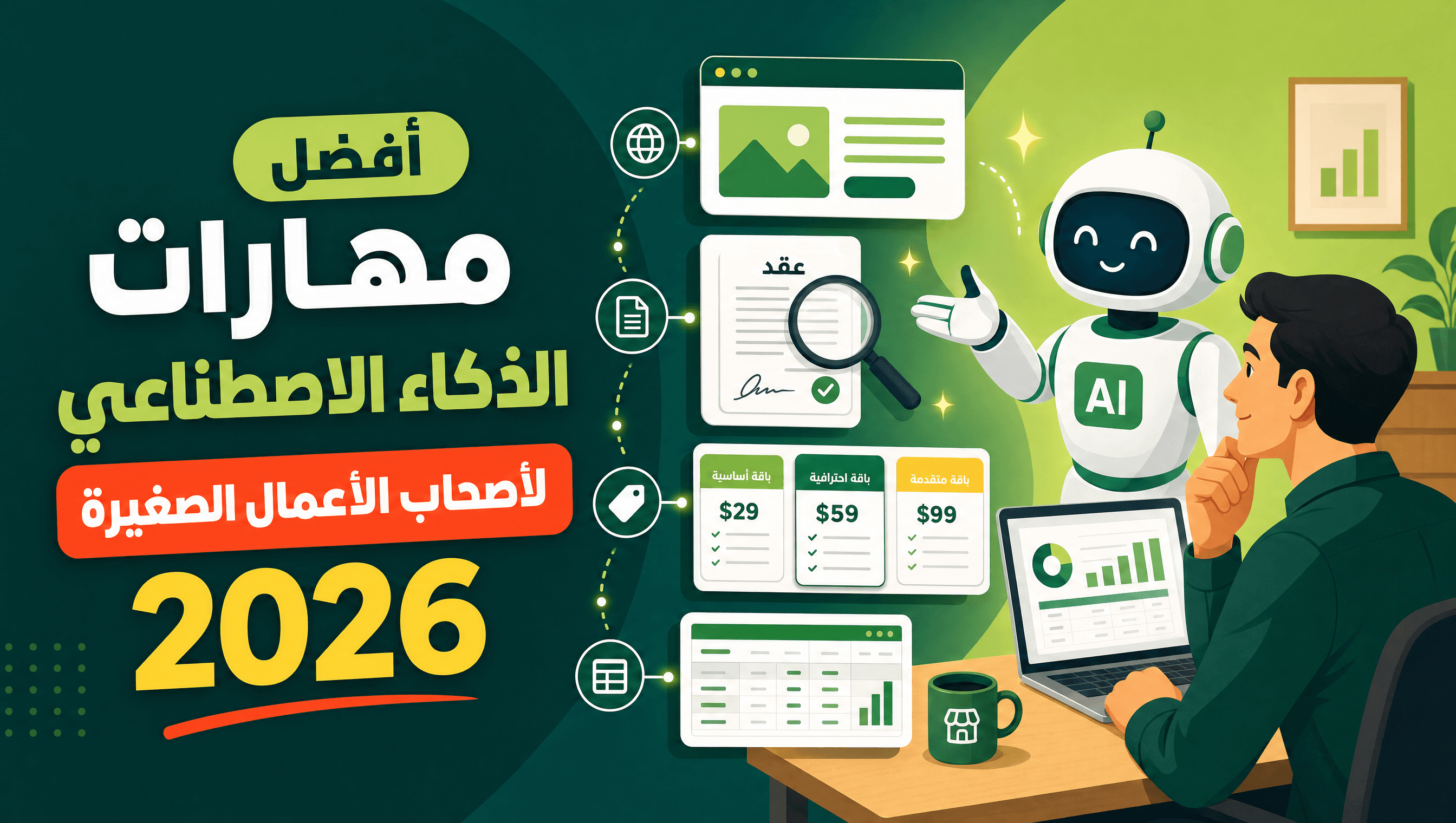 أفضل مهارات الذكاء الاصطناعي لأصحاب الأعمال الصغيرة في 2026