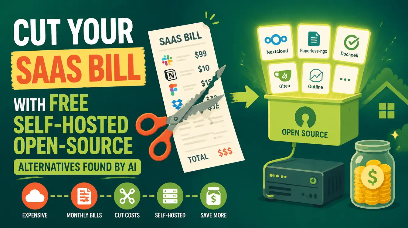 How to Cut Your SaaS Bill with Self-Hosted Open-Source Alternatives (AI Skill Guide)
