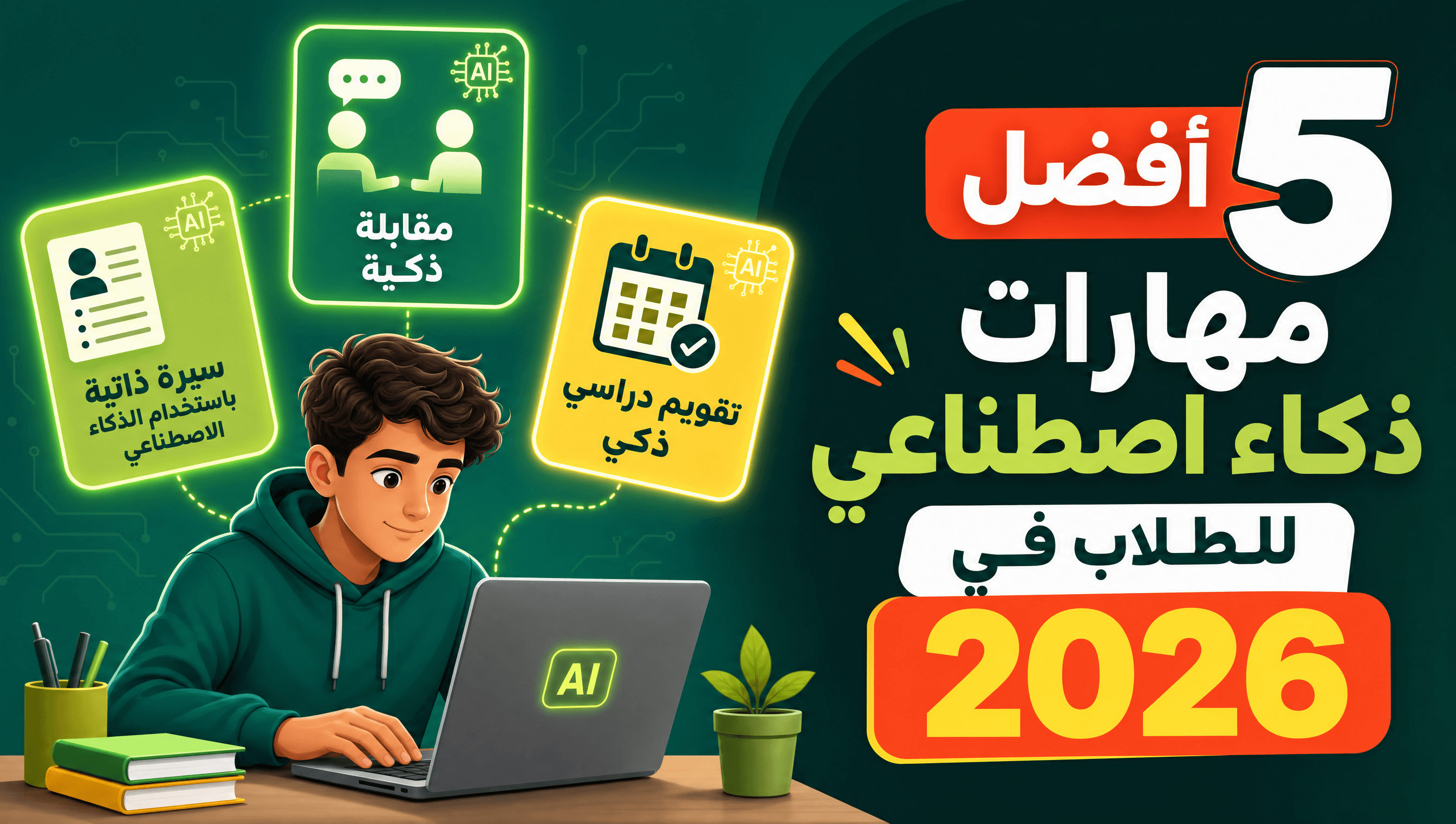 أفضل 5 مهارات ذكاء اصطناعي للطلاب في 2026