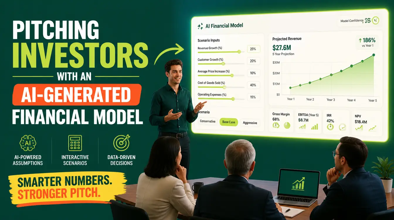 How to Pitch Investors Using an AI-Generated Financial Model