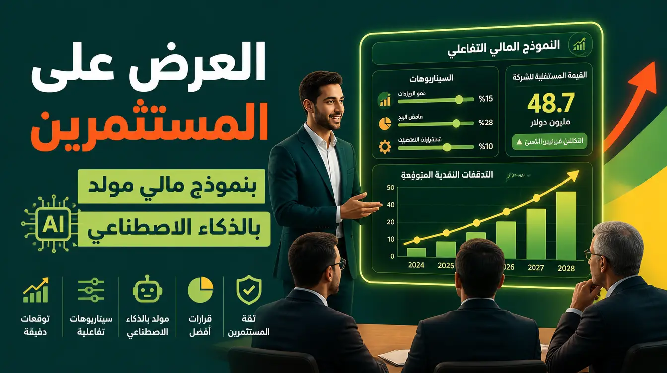 كيف تعرض على المستثمرين باستخدام نموذج مالي مولّد بالذكاء الاصطناعي